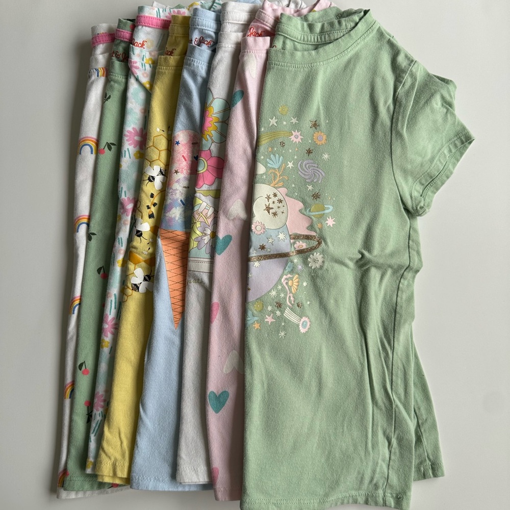 Cat & Jack Graphic T-Shirt Bundle Size M (7-8)
